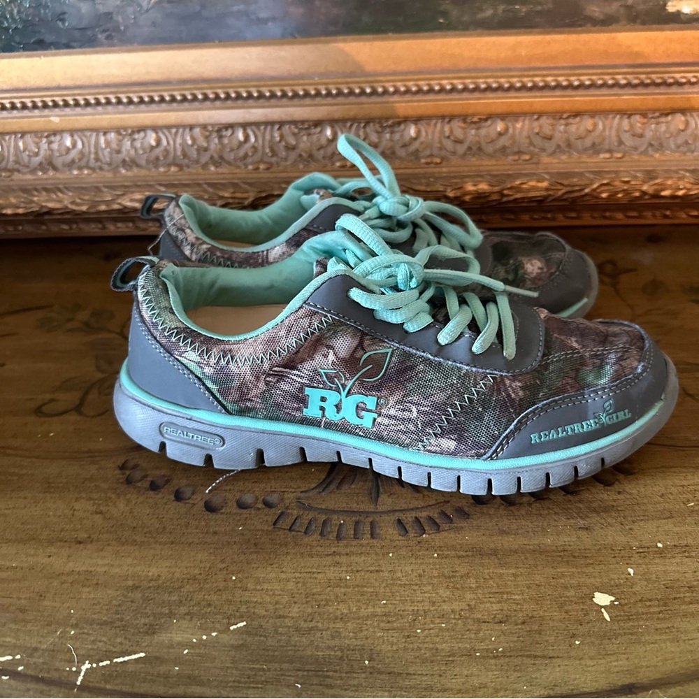 Realtree Womens Kendra Robin'S Egg Camouflage Camo Athletic Shoes Size 7 M